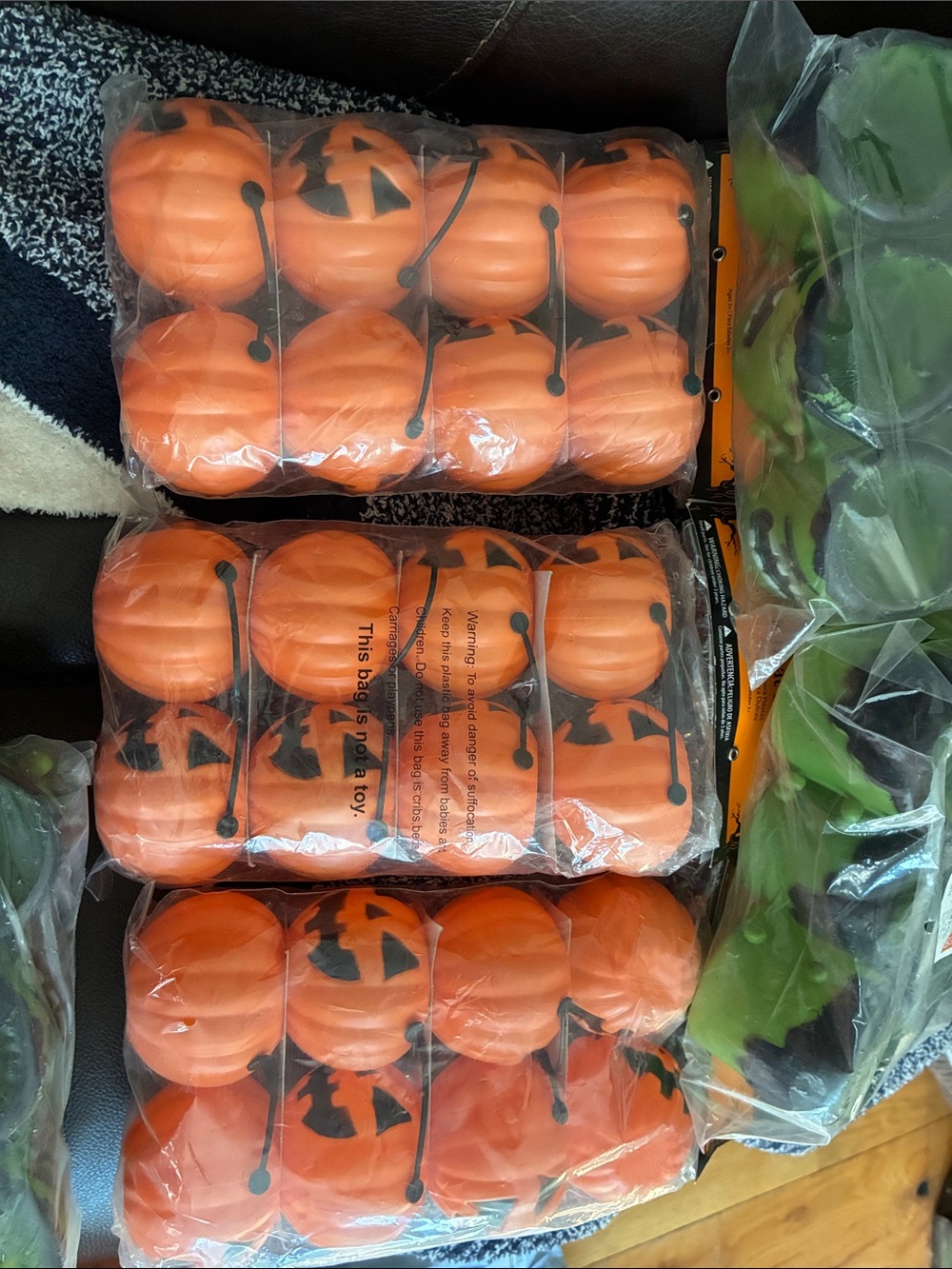 Orange Halloween Pumpkin and Frankenstein candy cups party new
